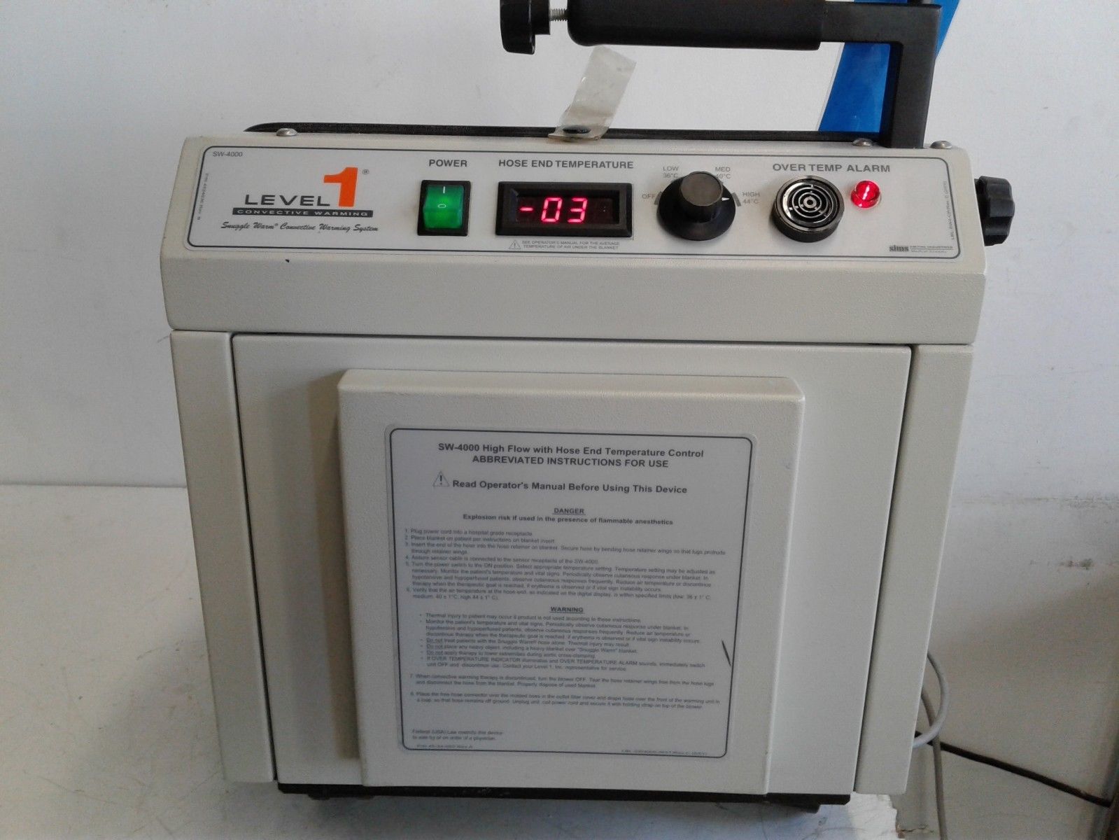 Level 1 SW-4000 Snuggle Warm Convective Warming Unit – Used – Physician's  Resource Network